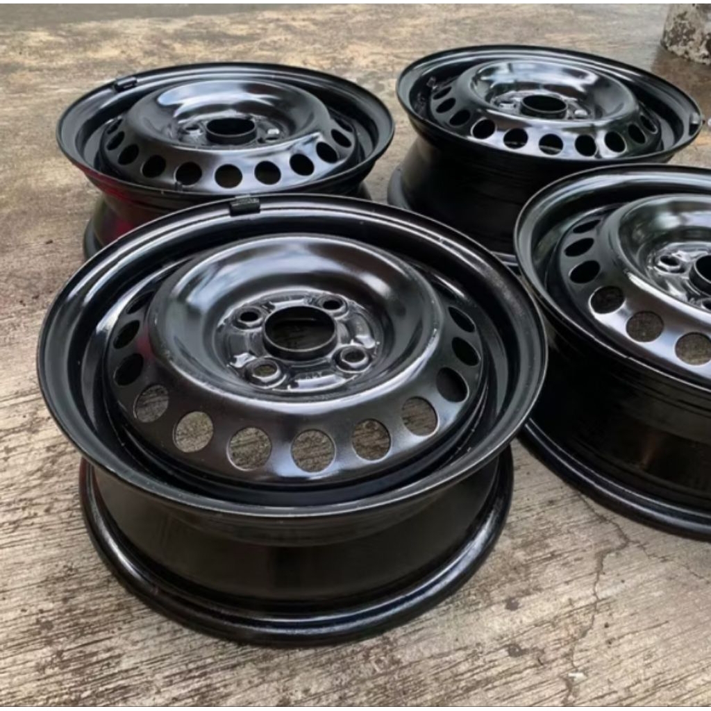 Velg Mobil Kaleng Copotan Ring 14 PCD 100 Harga Satuan Termurah Untuk Jazz Sigra Yaris Kualitas Terb