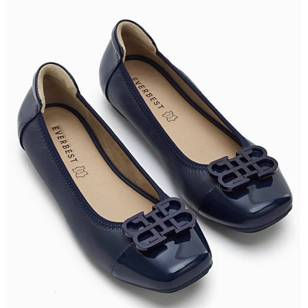 Flat Shoes Wanita EVERBEST Original - Leather - Leniah