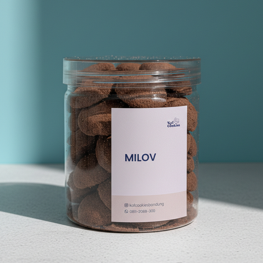 Milov Cookies Premium Milo | Kue Kering Milo Crunchy | Cookies Milo
