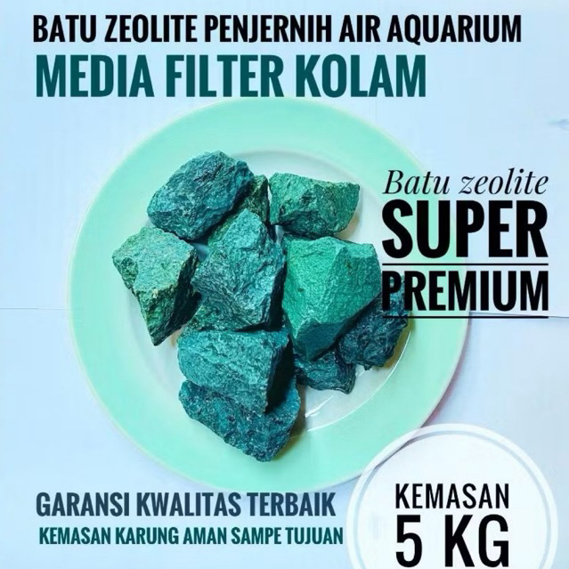 5 kg Batu Zeolit Zeolite Penjernih Air Filter Air Kolam Aquarium