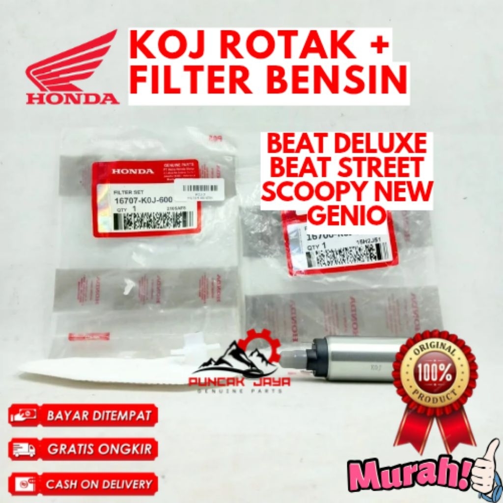 ROTAK + FILTER BENSIN ORIGINAL ROTAK + FILTER BENSIN KODE KOJ, ROTAK + FILTER BENSIN BEAT DELUXE, RO