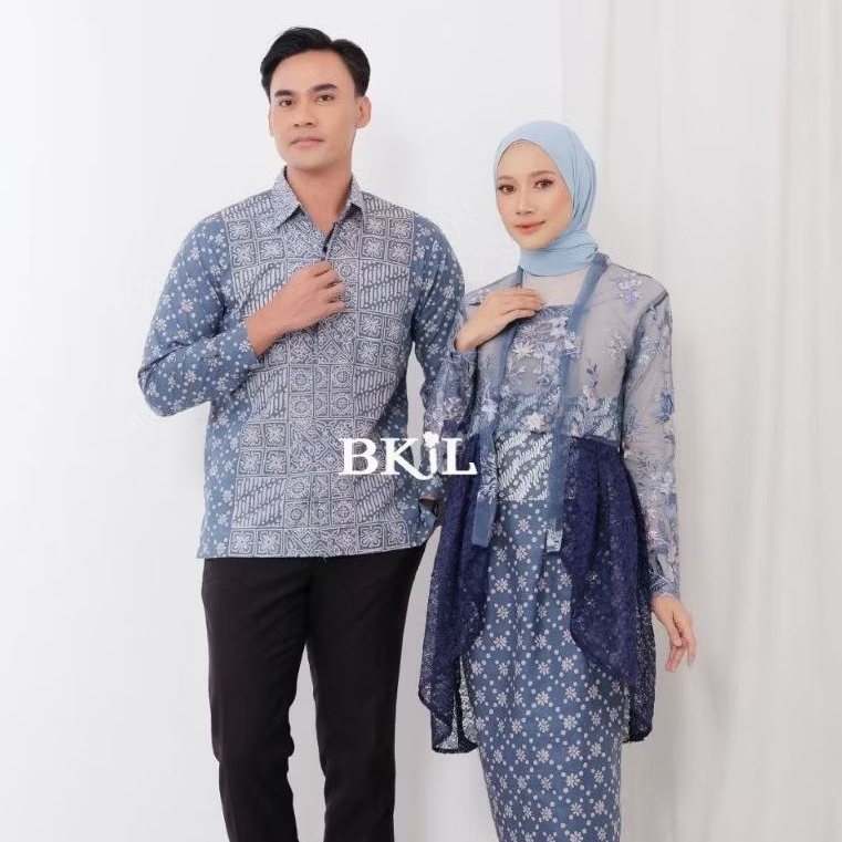Set Couple Kebaya Batik Brokat Model Terbaru