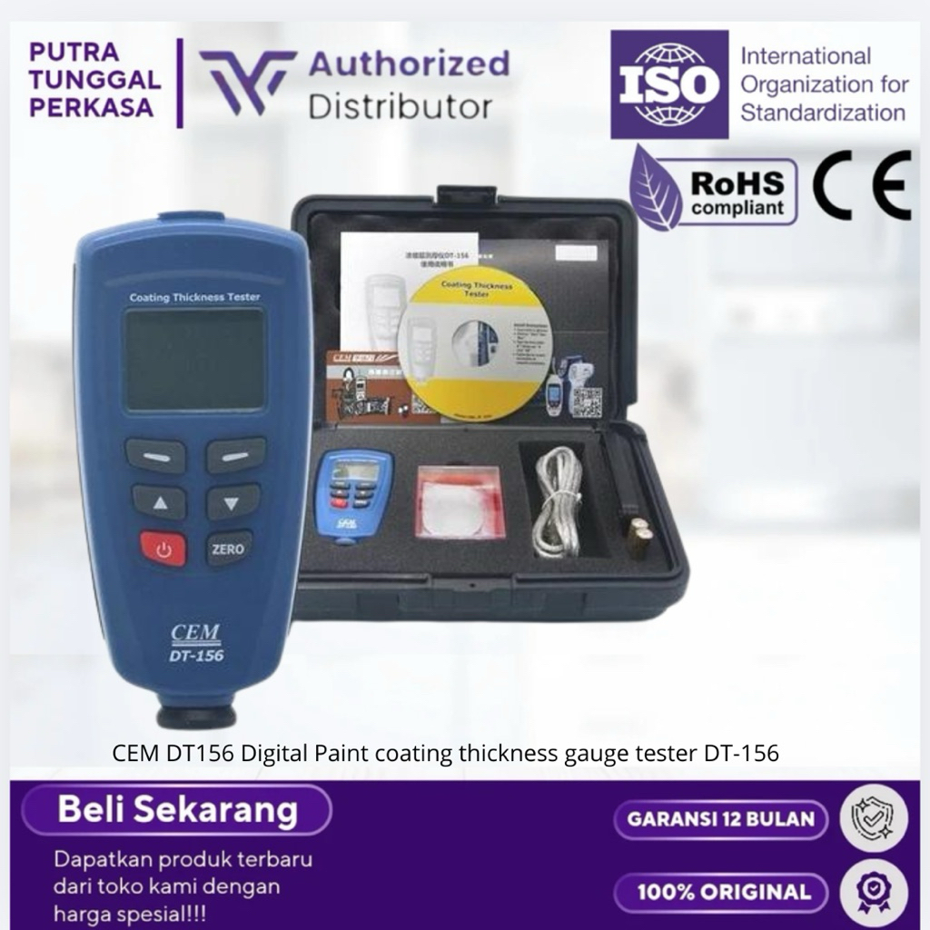 CEM DT156 Digital Paint coating thickness gauge tester DT-156