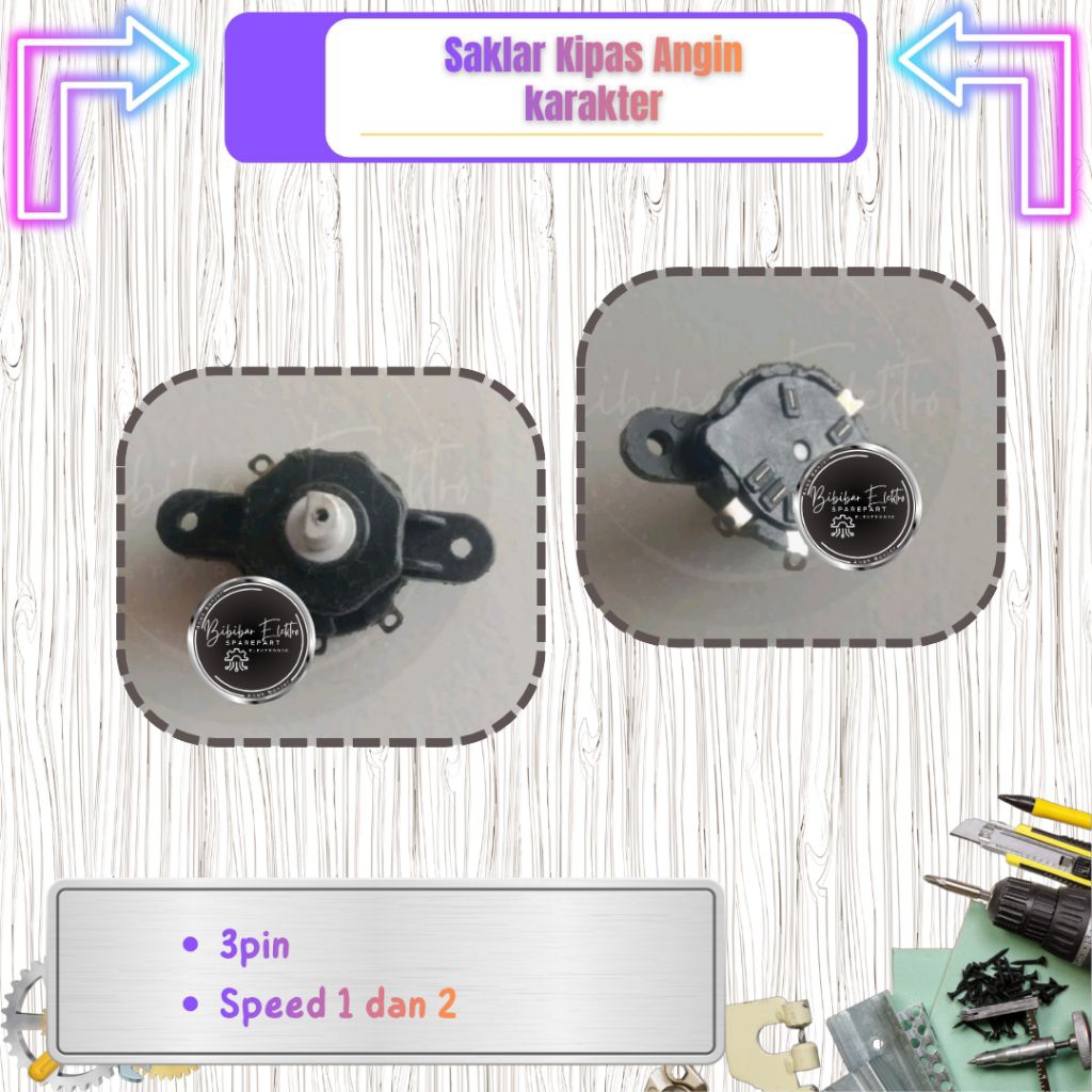 Saklar/Switch Kipas Angin Karakter