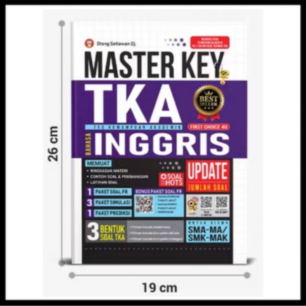 BUKU MASTER KEY TKA BAHASA INGGRIS SMA - YRAMA WIDYA