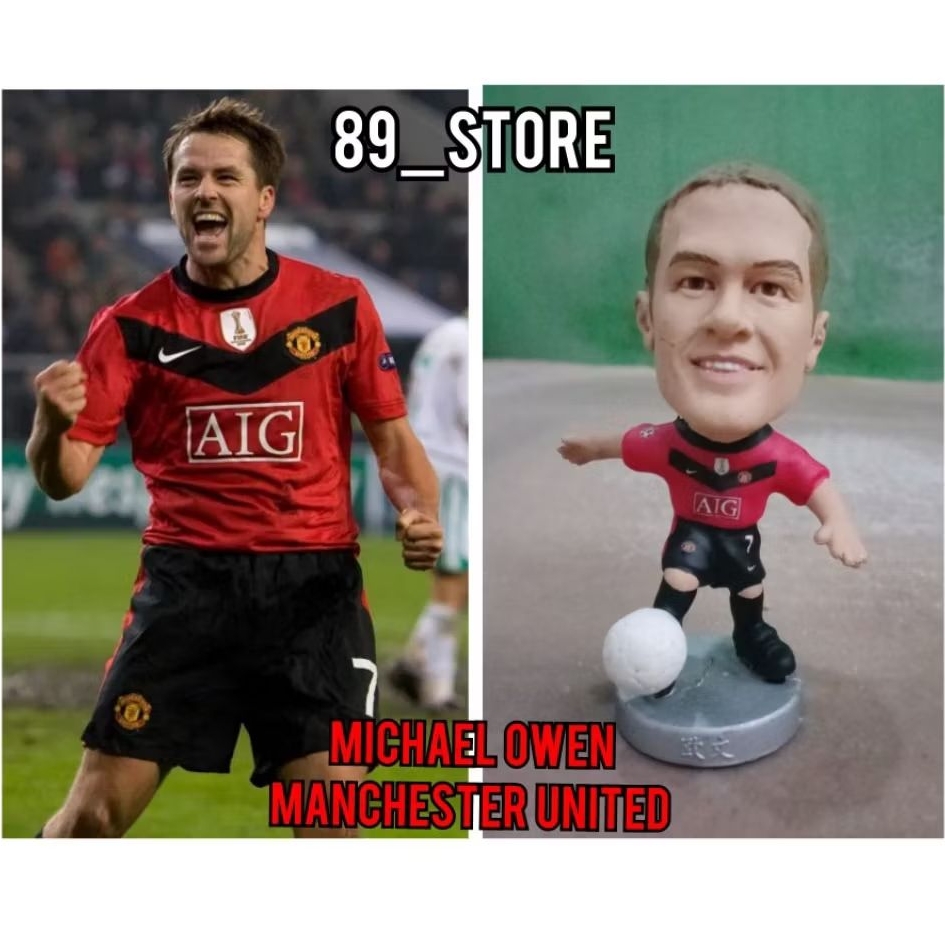 Figure Soccer Pocket Sport Repaint Michael Owen Manchester United