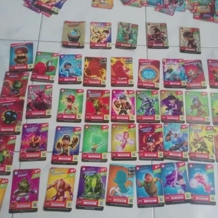 Kartu Boboiboy coki coki dan hologram 30kartu lengkap