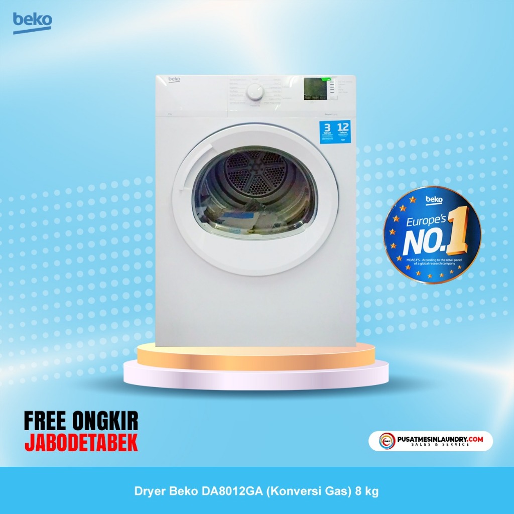 Mesin Pengering Beko 8 kg, Dryer Beko 8 kg, Mesin Pengering Konversi Gas