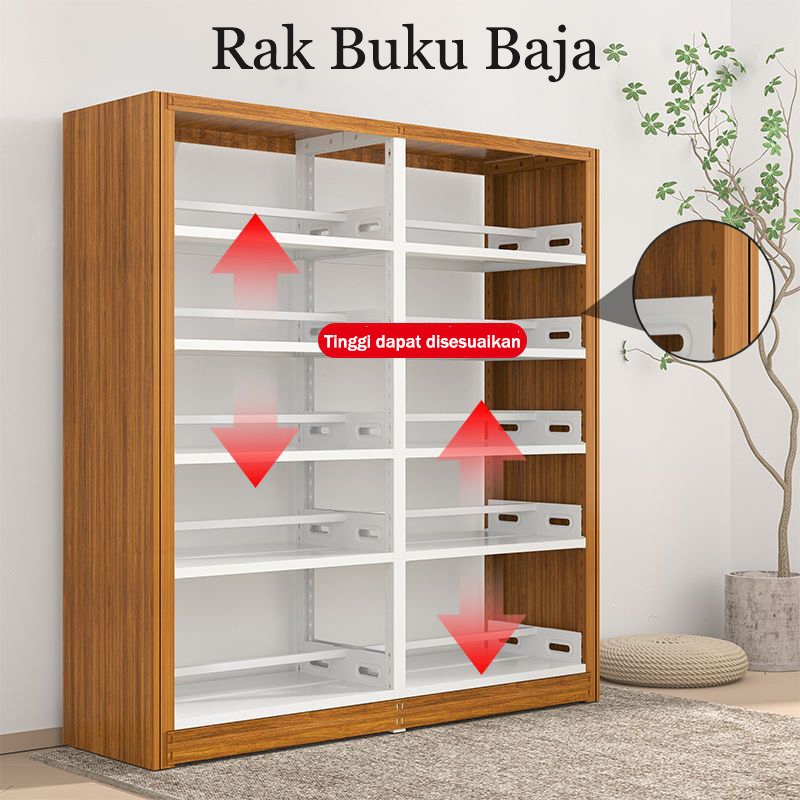 Perpustakaan Sekolah Rak Buku Ruang Baca Buku Ruang Besi Rumah Lantai Berdiri Rak Buku Arsip Data Ra