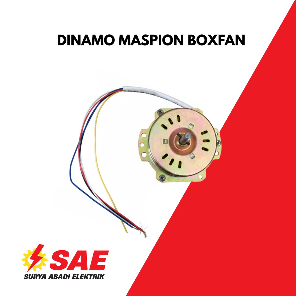 Dinamo Mesin | Motor Kipas Angin Kotak  Duduk Boxfan Maspion