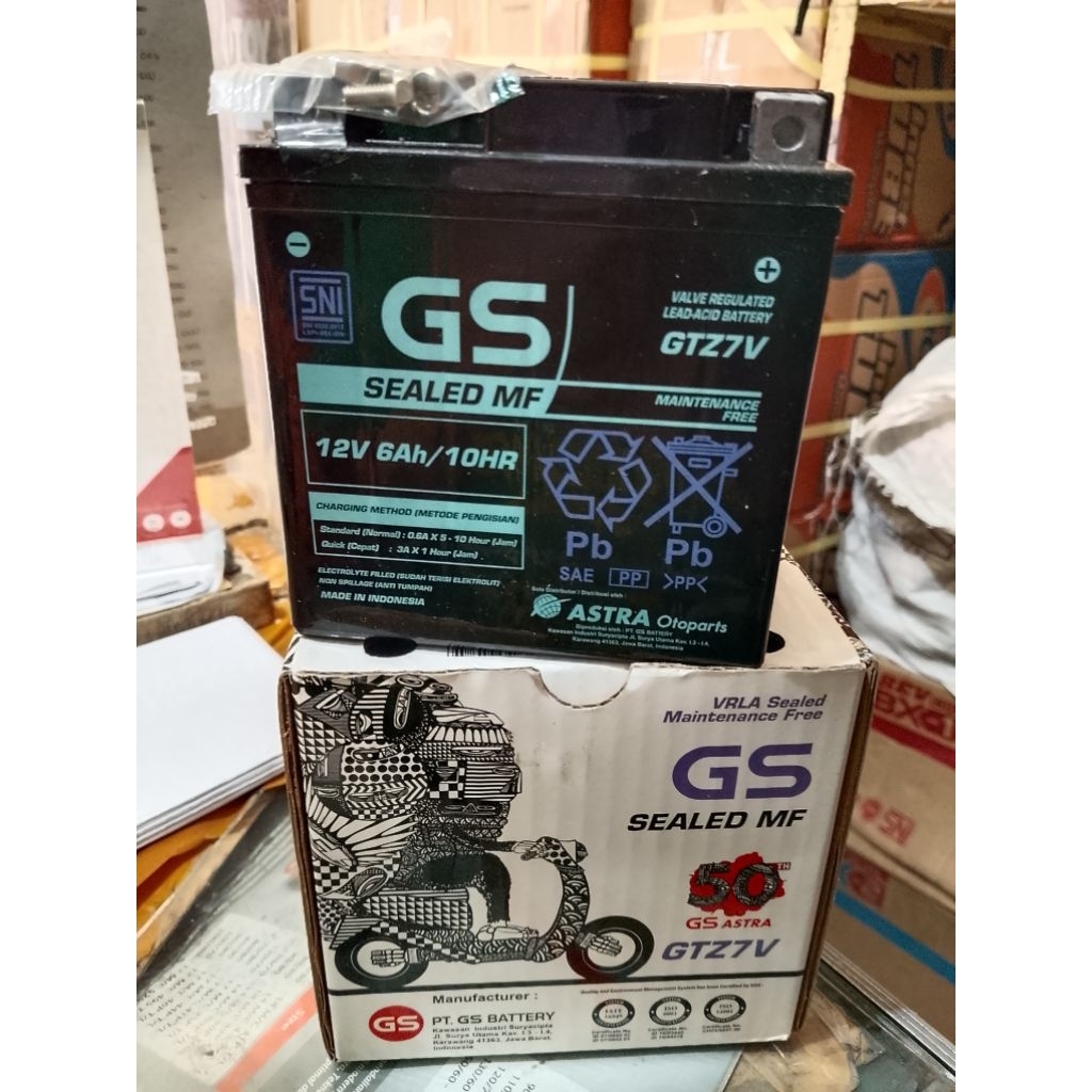 AKI KERING GTZ 7V GS ASTRA 6 AMPERE NMAX AEROX OLD