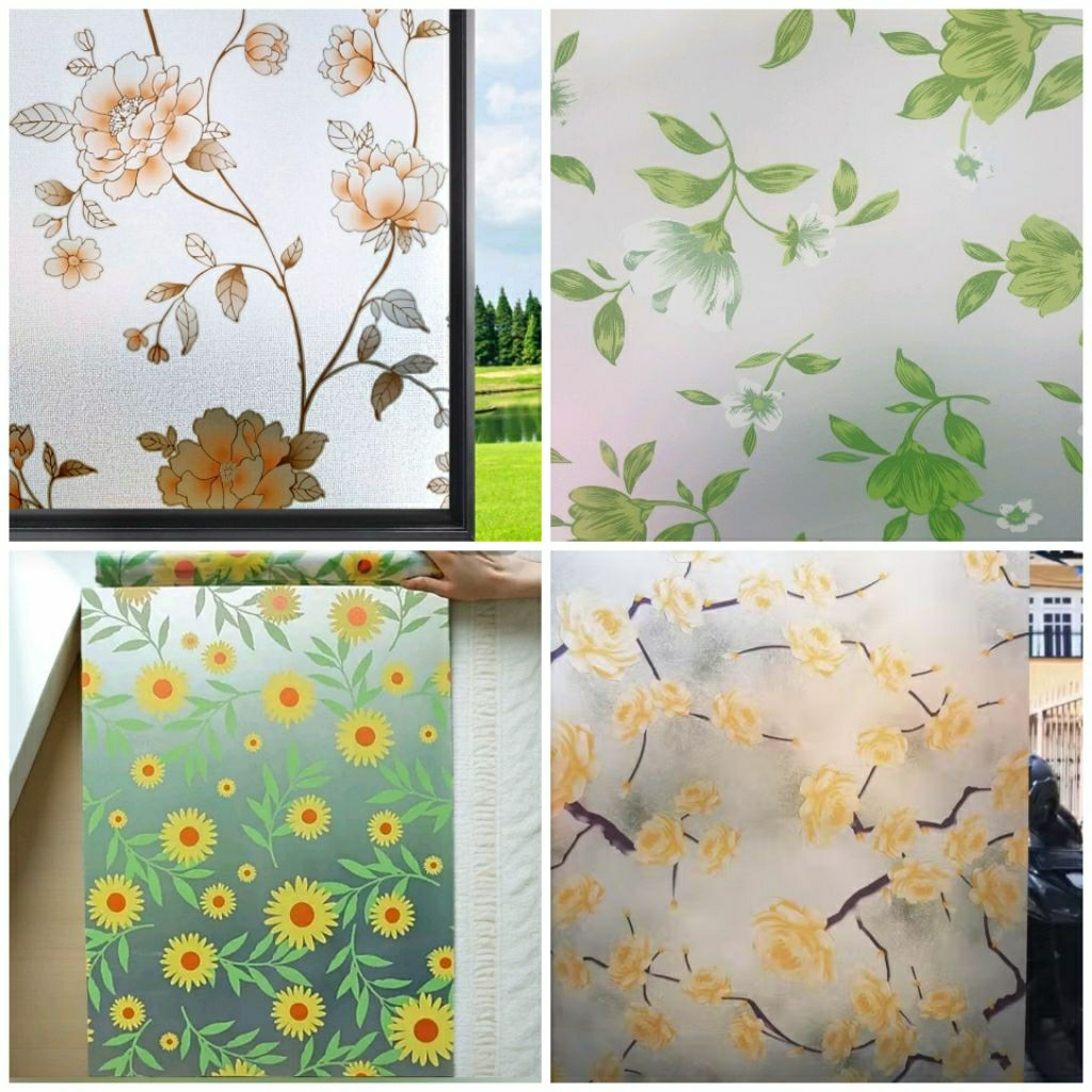 Premium Sticker kaca buram jendela rumah kantor/Sticker kaca buram anti intip/Sticker kaca film/Stik