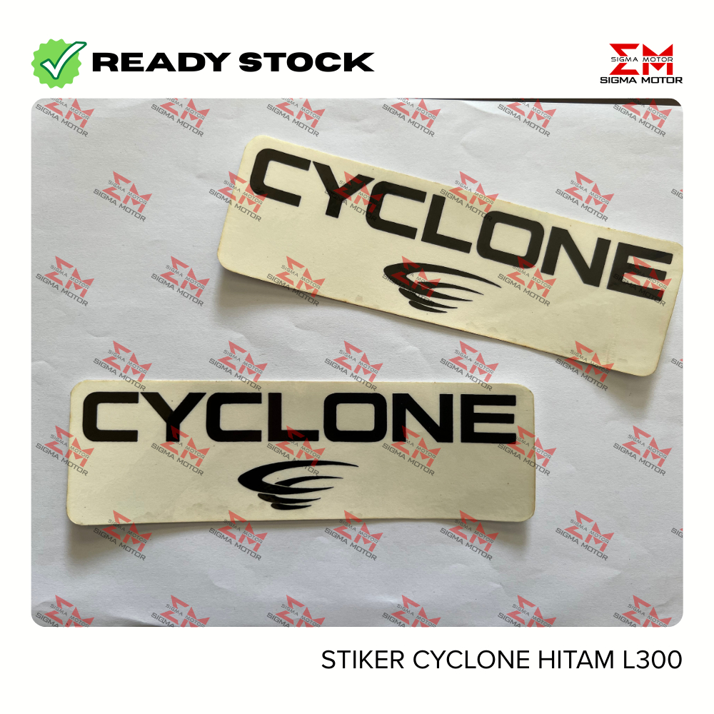 Stiker Cyclone Hitam Ori untuk mobil L300