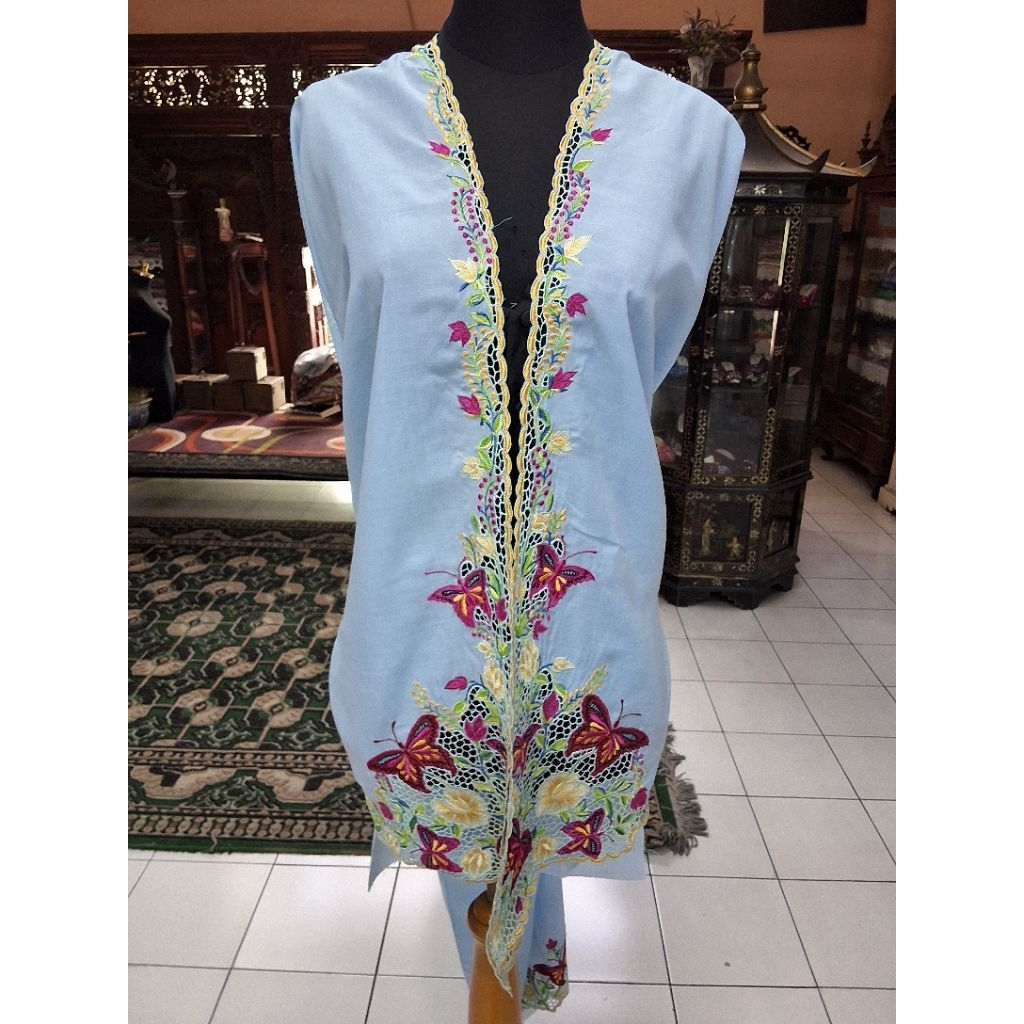 Bahan Kebaya Bordir/Bahan Kebaya Bordir Encim/Bahan Kebaya Encim/Bahan Kebaya Bordir Panjang/Bahan K