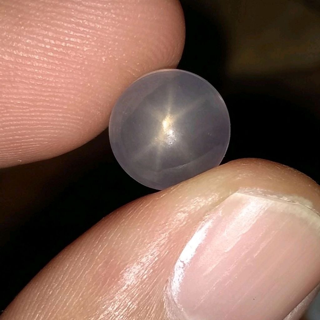 natural rose quart star 4.85ct natural alam