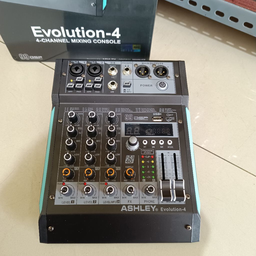 Mixer Ashley Evolution-4 Original Mixer Audio 4 channel Ashley Evolution 4 Original