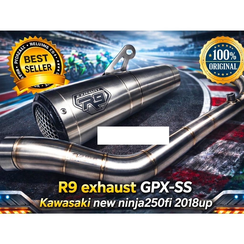Knalpot r9 gpx new ninja 250 fi 2018up full system