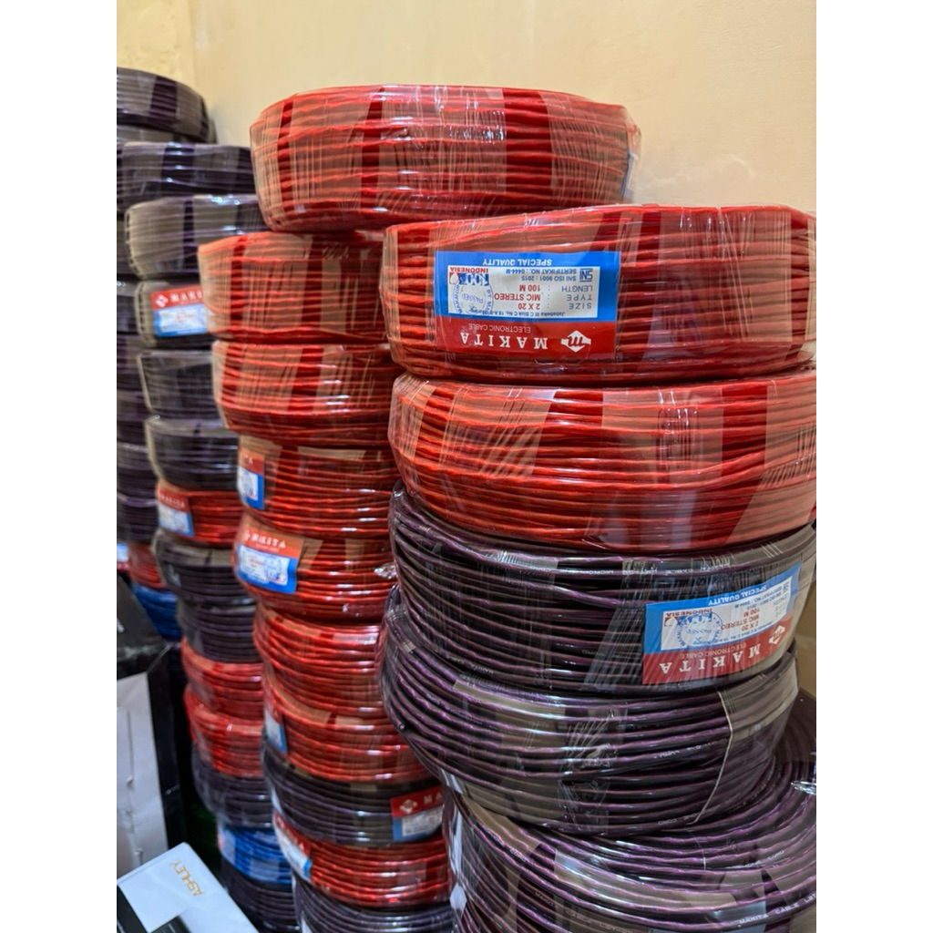 Kabel Mic Stereo Makita 1 Roll / 100meter Original