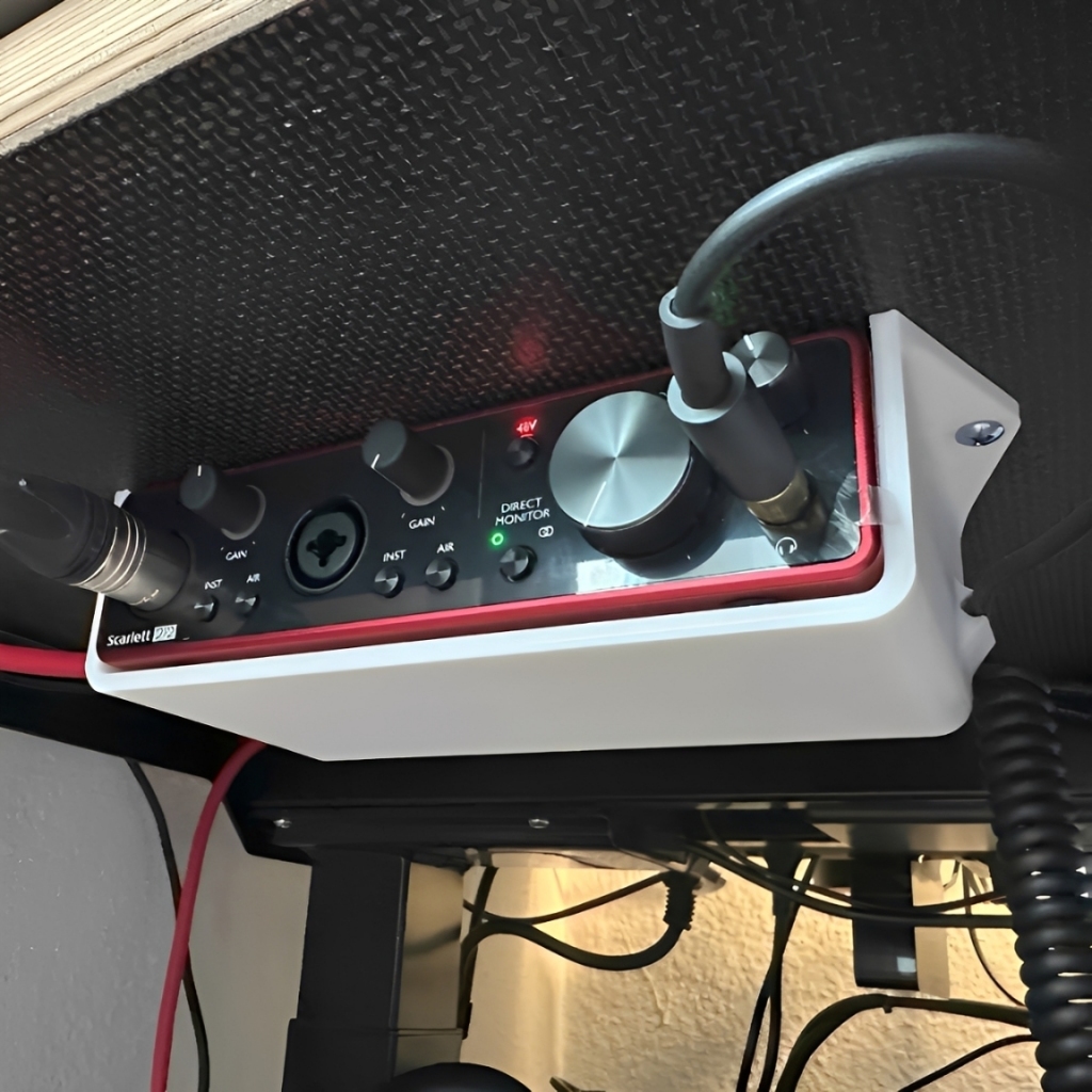 Bracket Focusrite 2i2 (3rd Generation) Scarlett Underdesk Aksesoris Mount Holder - H3D