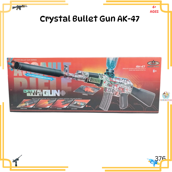 Mainan Anak Tembak Crystal Gun Tembak Water Gel Tembak Gel AK-47