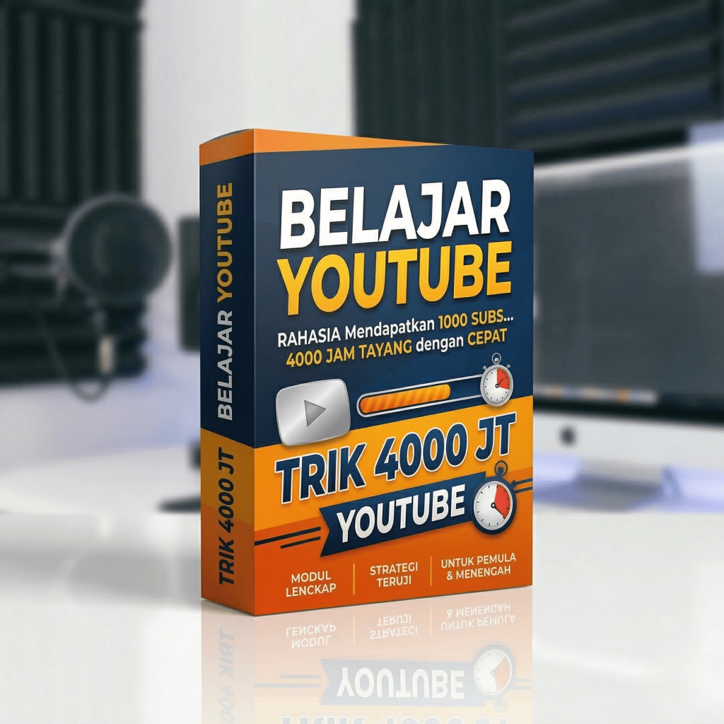 E-Course Jago YouTube: Trik 4000 Jam Tayang & 1000 Subs Cepat (Materi Lengkap)
