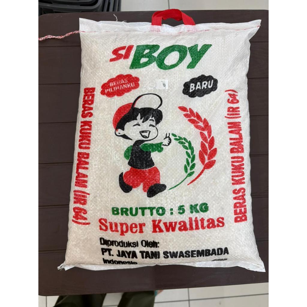 Beras Wangi Si Boy 5kg - Pulen, Aroma Wangi, Tanpa Bahan Kimia