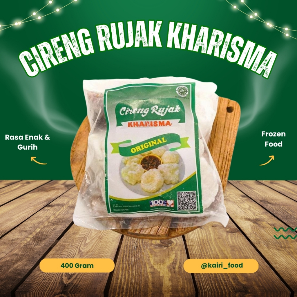 Cireng Rujak Kharisma | Cireng Bumbu Rujak Pedas Manis isi 20 - Camilan Gurih & Kenyal