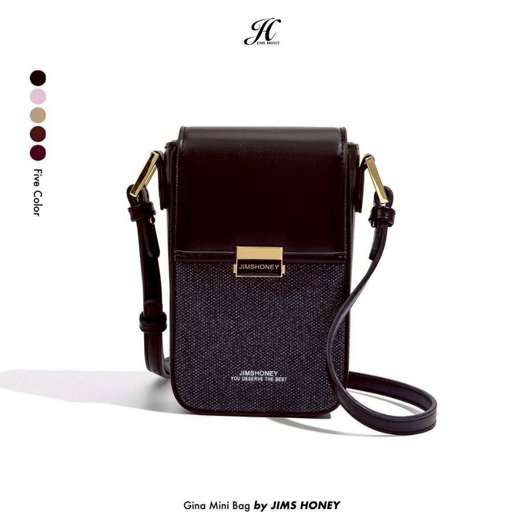 GINA MINIBAG TAS SELEMPANG WANITA JIMSHONEY ( READY STOCK PONTIANAK)