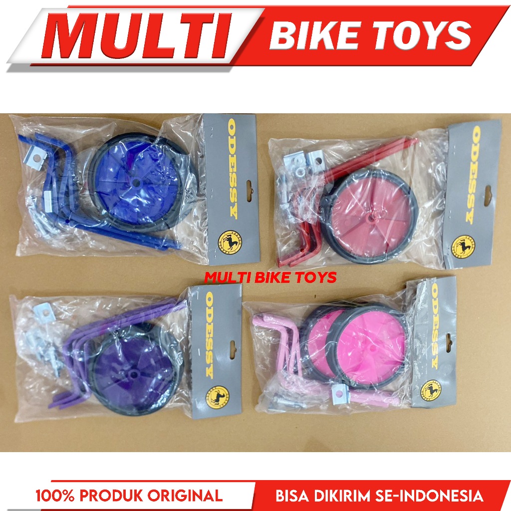 Roda samping sepeda anak ukuran 12 16 18 inch roda Samping Bantu sepeda Training Wheel