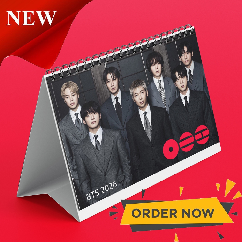 A&M Kalender BTS Kalender Meja Kalender 2026 Kalender K-POP