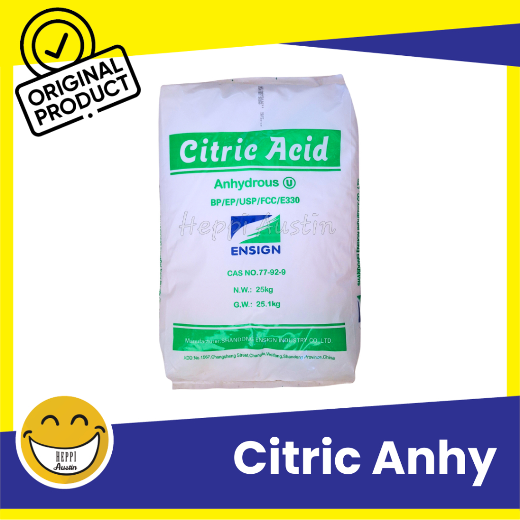Citric Acid Anhydrous Citrun Asam SItrat 1 KG
