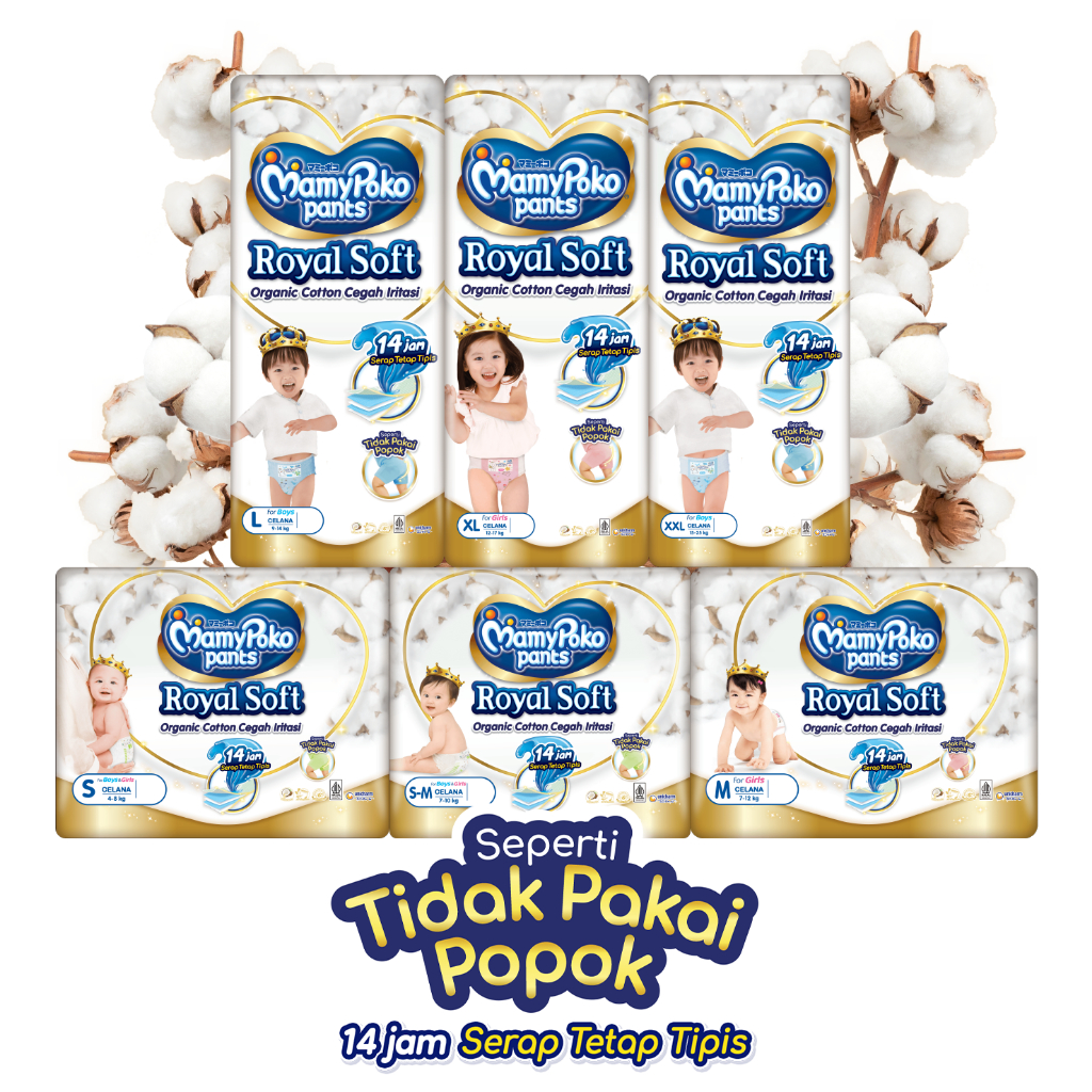 Mamypoko Royal Soft Pant / pampers royal soft model celana
