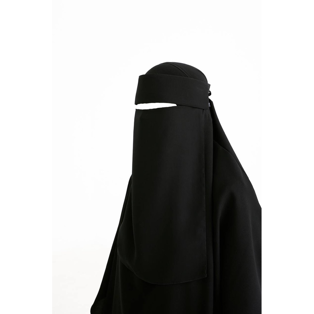 LESS FLAP/PONI  LONG - PANJANG | Cadar/ NIQAB siffon burj arab by PURNAMASARIDEVI|CADAR PURNAMASARID