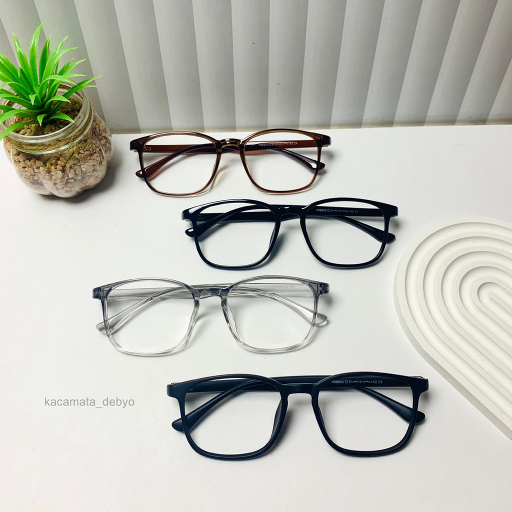 FRAME YX8805/Kacamata Kotak/Frame Kotak/Kacamata Lentur/Frame Lentur/Kacamata Minus/Lensa Minus