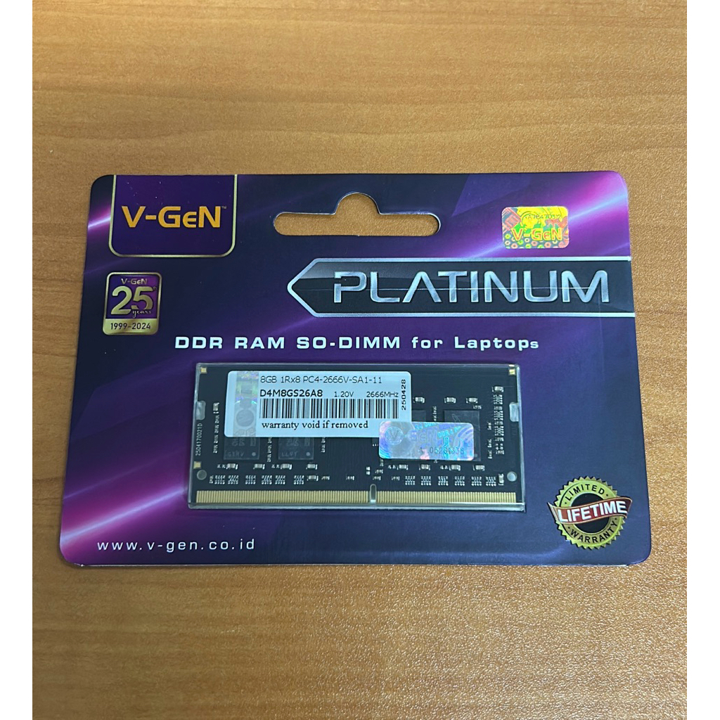 RAM LAPTOP VGEN DDR4 8GB 2666MHz