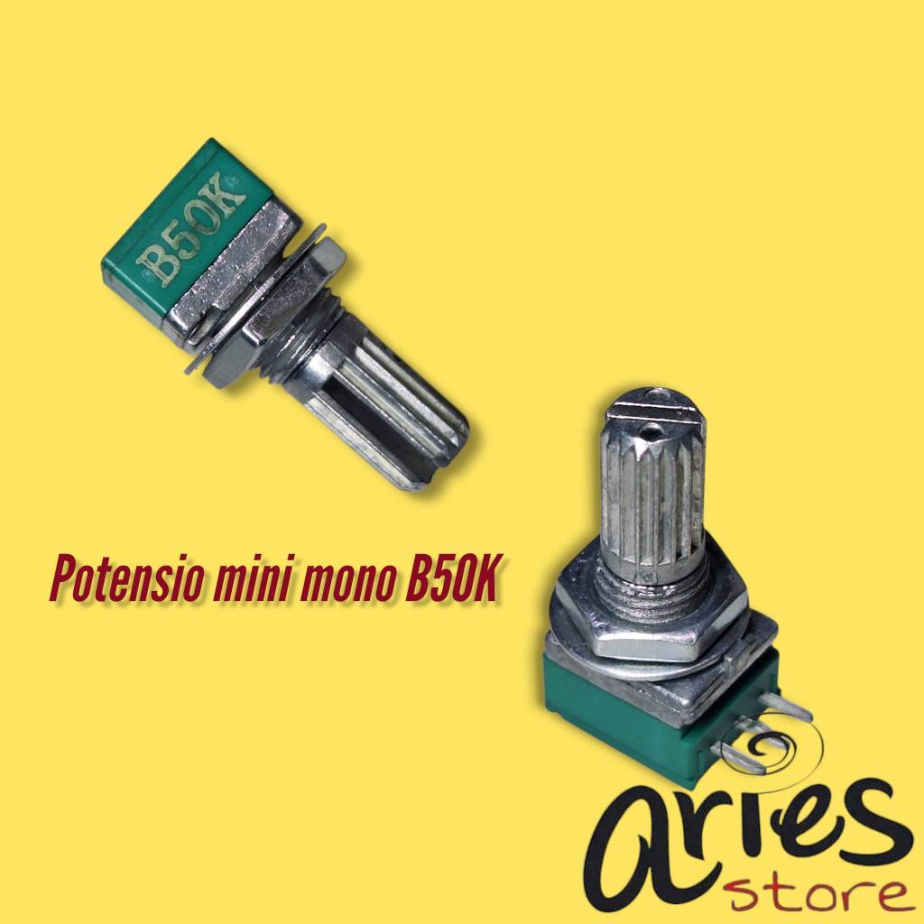 POTENSIO MINI MONO B50K HIJAU POTENSIO MINI MONO HIJAU