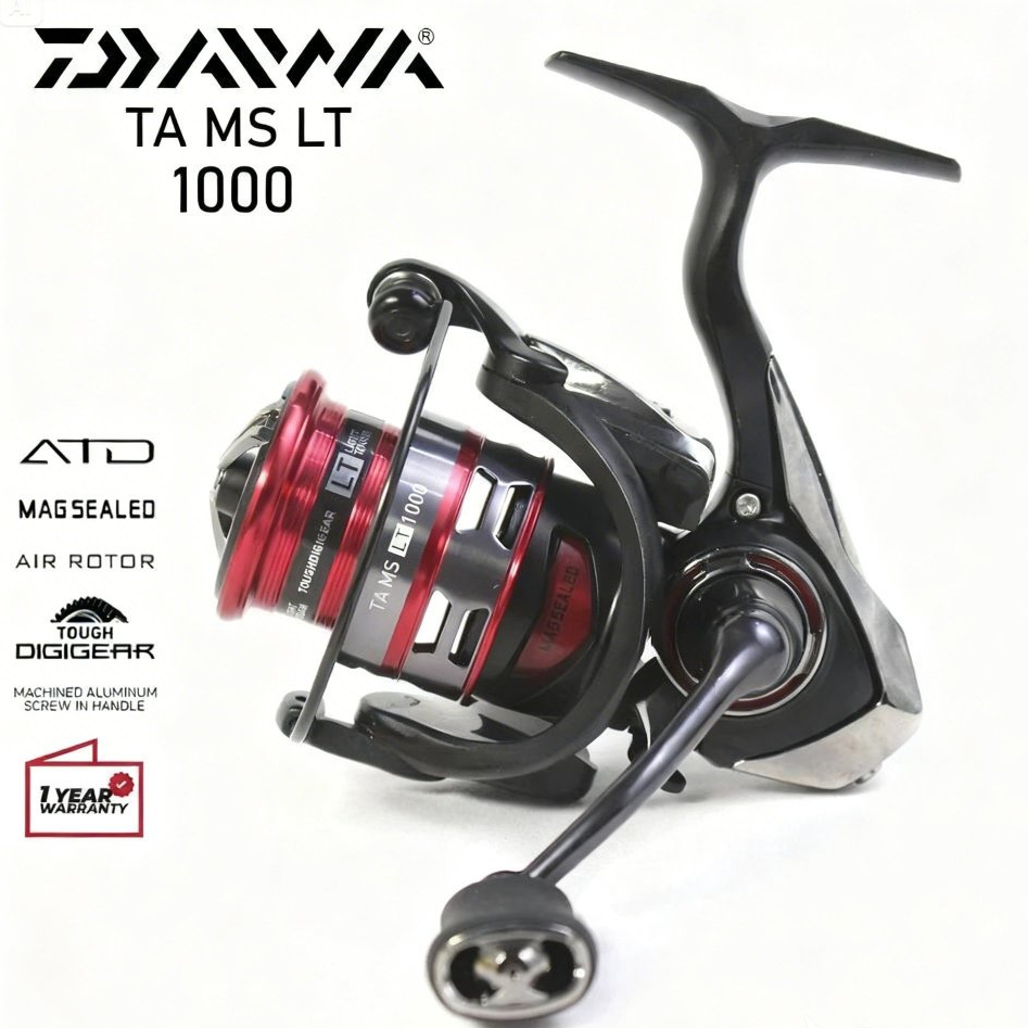 Reel Daiwa TA MS LT 20 | 1000 & 2500 | Power Handle – Original 100% Box Kuning | Reel Pancing Kolam 