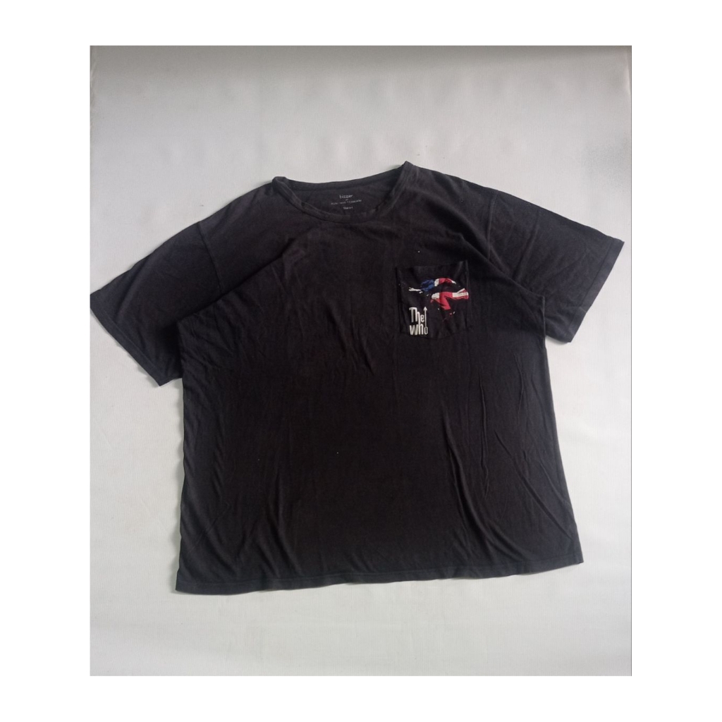 Kaos Pocket Band The Who Bootleg By Bizzer Warna Hitam Faded Second Brand Bizzer