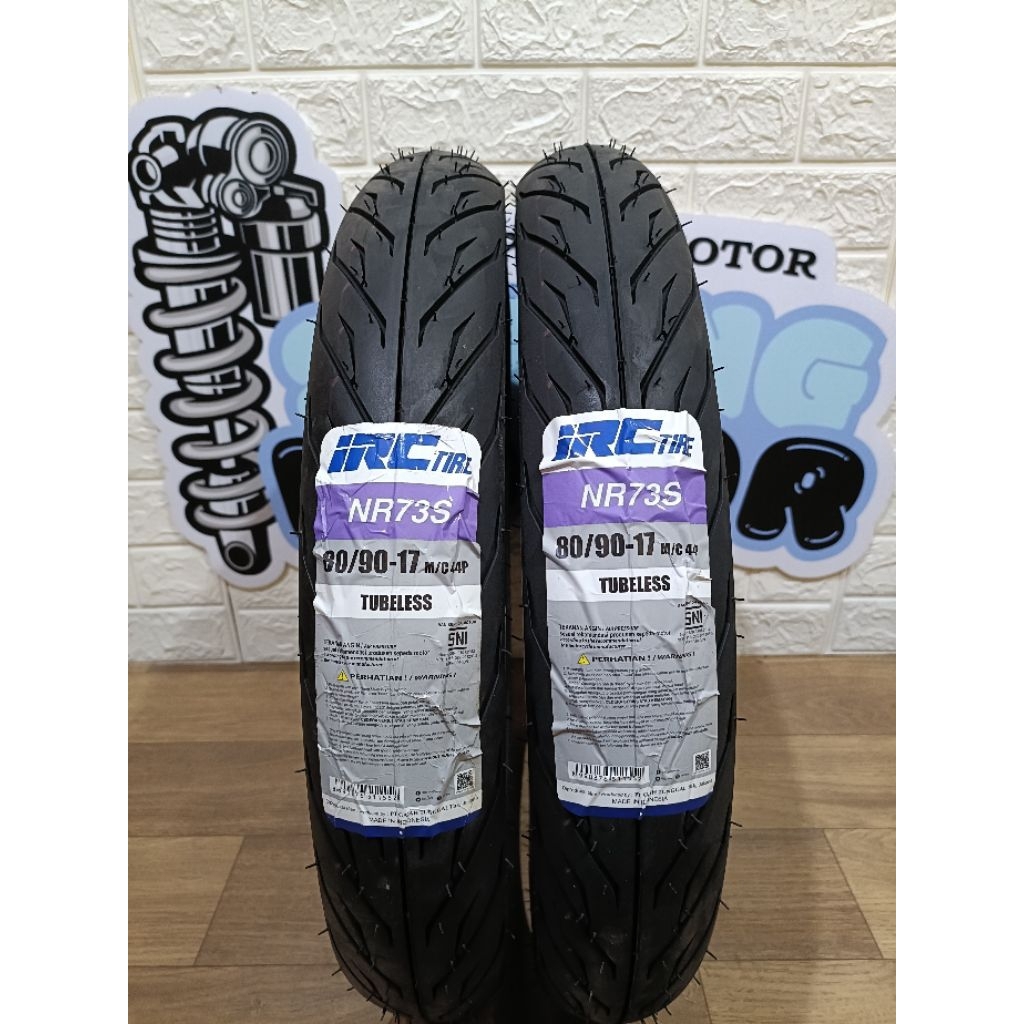 BAN LUAR IRC NR73S TUBELESS 80/90 RING 17