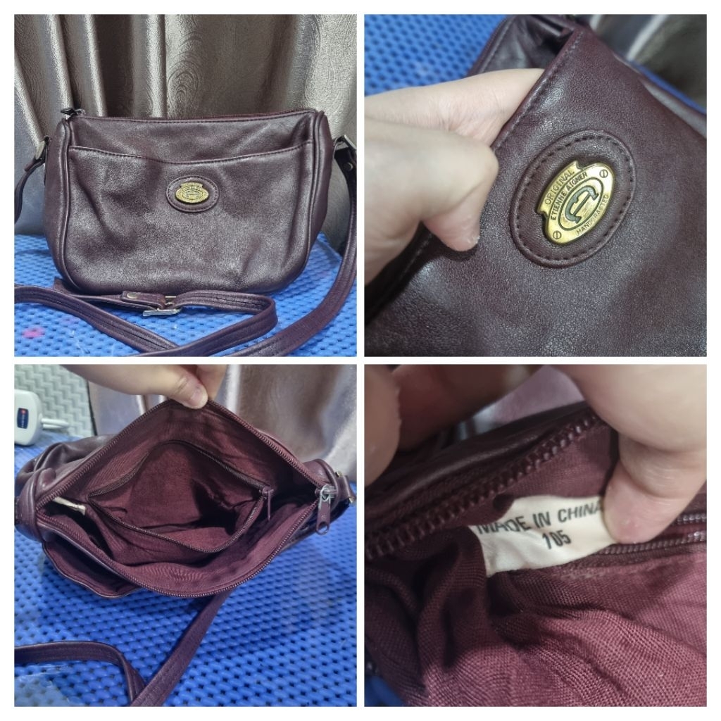 TAS SLING KULIT ASLI AIGNER VINTAGE