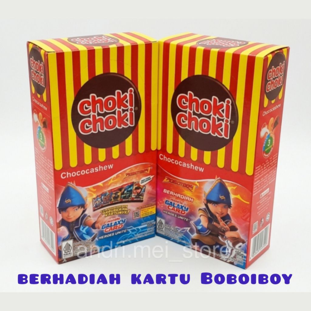 Choki Choki Boboiboy Galaxy Card 1 box isi 20 pcs Bandung