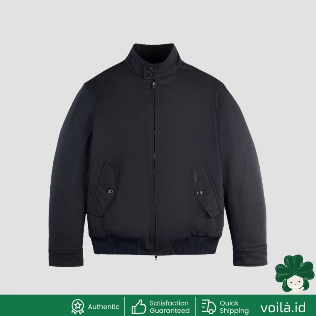 Bomber Jacket in Technical Gabardine Blue