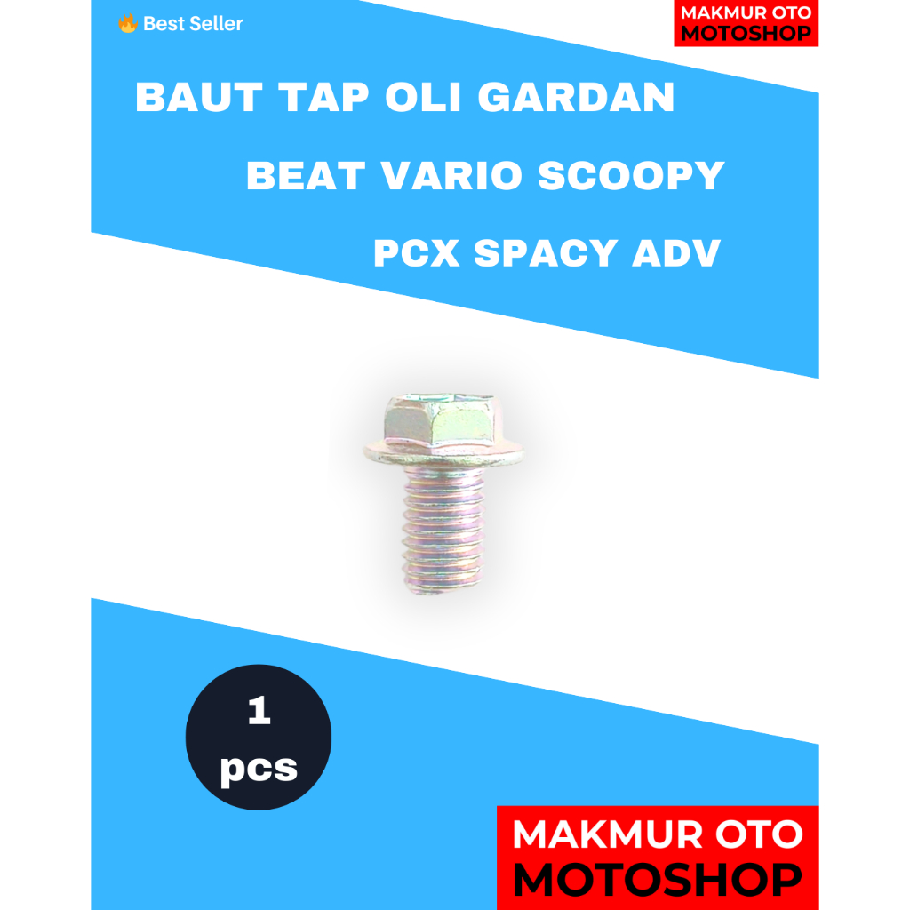 Baut Oli Gardan Honda Beat Vario Scoopy PCX Spacy ADV – Baut Tap Oli Gardan Standar Motor Honda