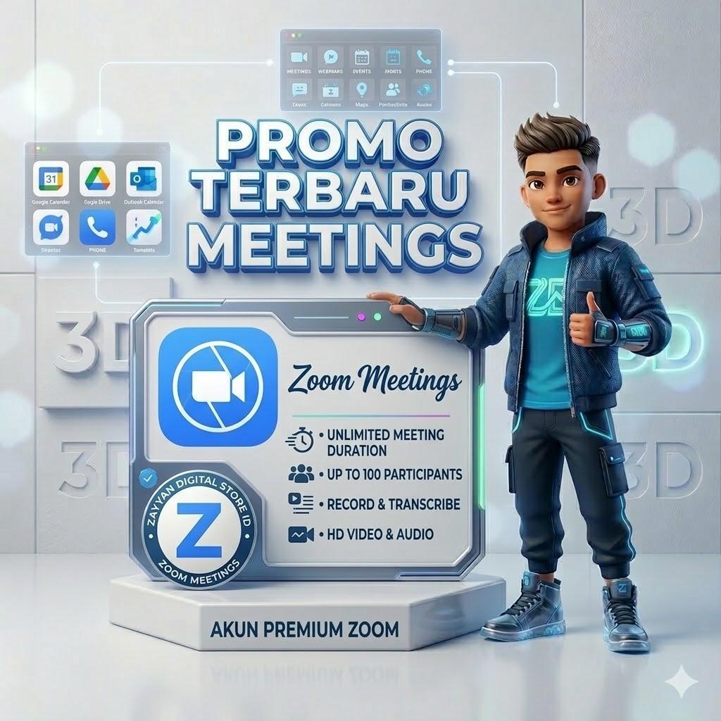 Zoom Pro 1 Bulan Resmi - Akun Pribadi / Upgrade Email Sendiri - Garansi Full