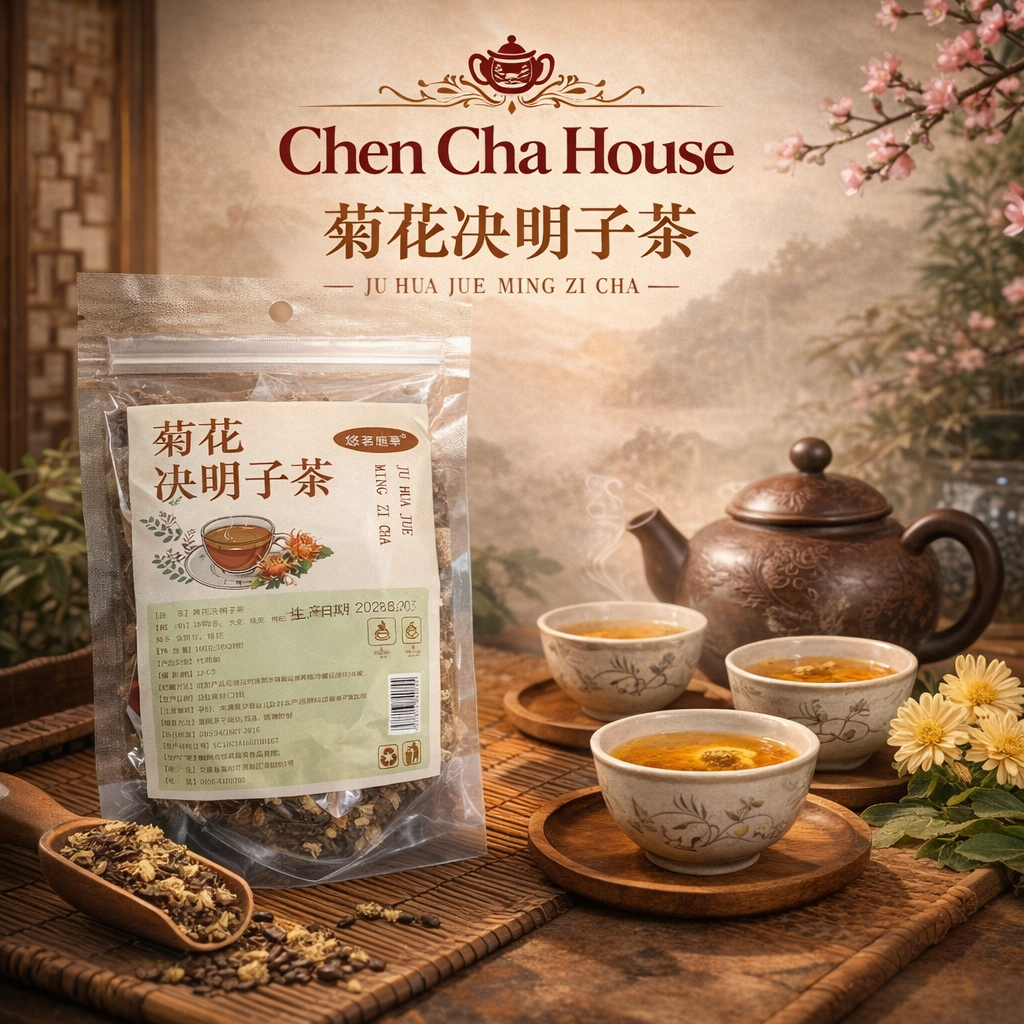 Tea Bunga Krisan (chrysanthemum) dan Biji Cassia / Semen Cassiae |Golden Chrysanthemum Detox Tea | I
