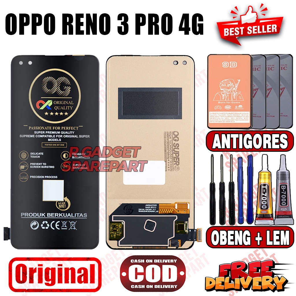Lcd Touchscreen OPPO RENO 3 PRO Original OG SUPER Fullset