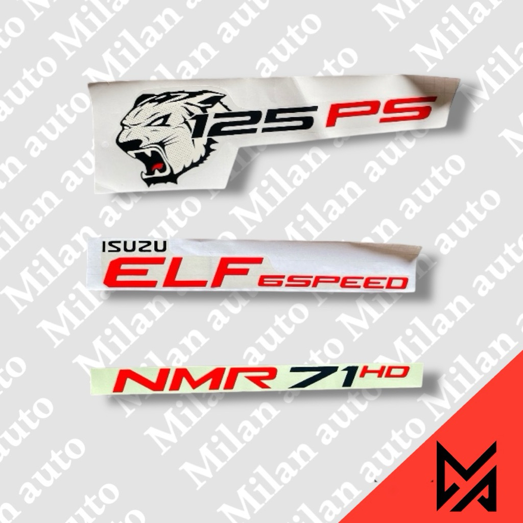stiker isuzu nmr71/stiker isuzu elf 6speed/stiker elf macan 125ps/isuzu GIGA/stiker pintu isuzu elf/