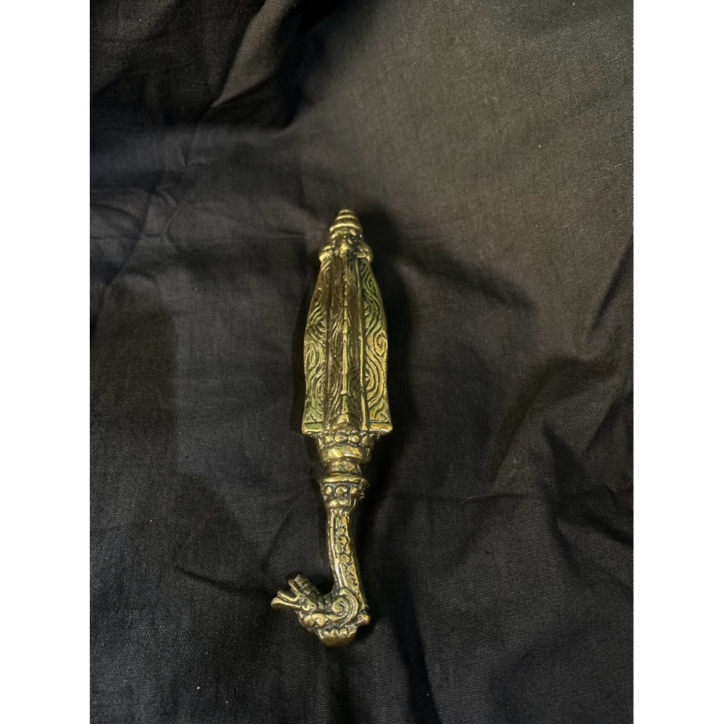 pajangan payung ukir naga warna kuning