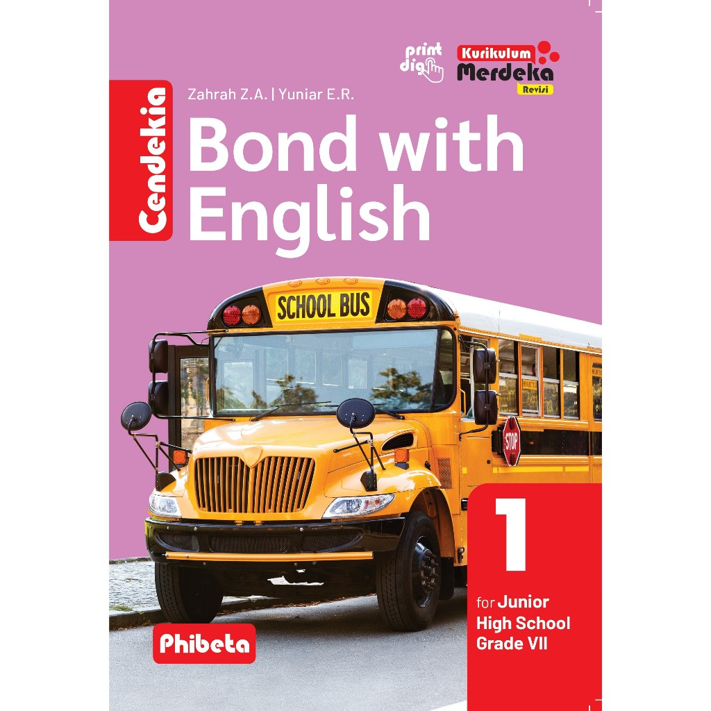 BUKU CENDEKIA BOND WITH ENGLISH KELAS 7 SMP/MTS
