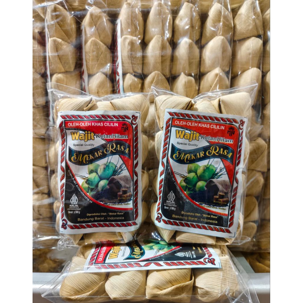 MAKANAN RINGAN SNACK WAJIT KETAN HITAM MEKAR RASA 500GR KUALITAS SPESIAL - WAJIT KETAN ASLI CILILIN 
